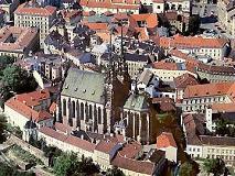 Bird view on Brno Cathedral